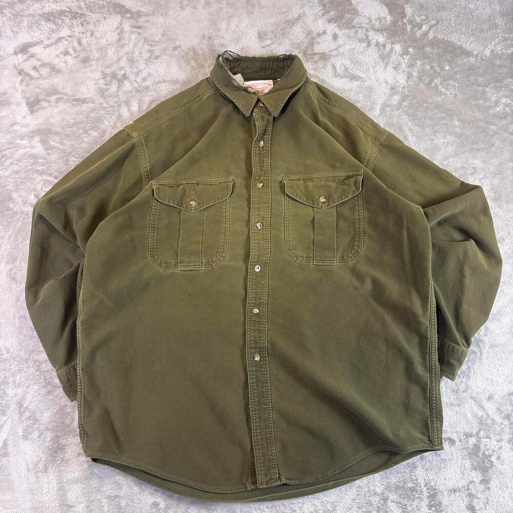 Vintage Filson Moleskin Seattle Shirt Men’s XL Olive Green Workwear